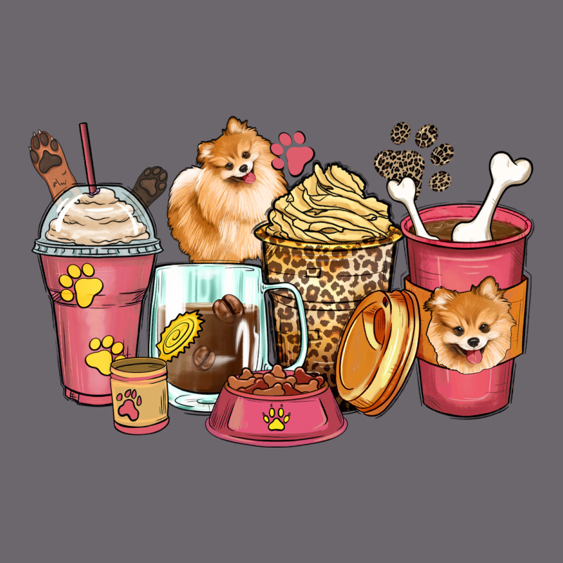 Pomeranian Coffee Cups Premium Sweatshirt by Zillion Design Studio | Teevron