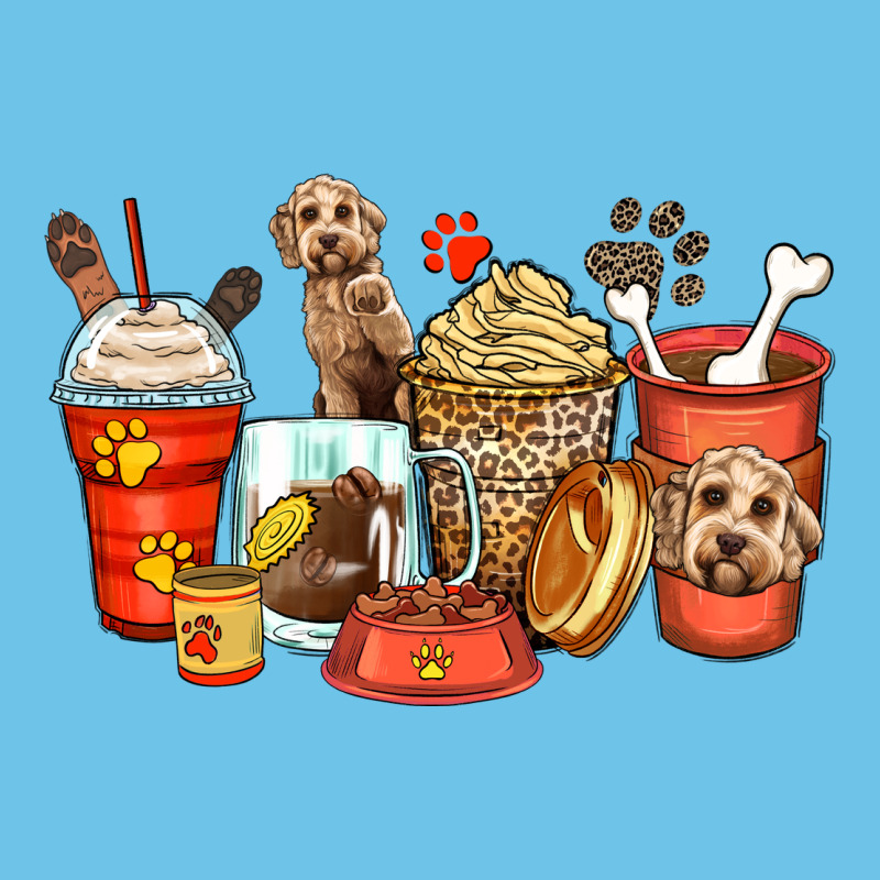 Labradoodle Coffee Cups Premium Sweatshirt by Zillion Design Studio | Teevron