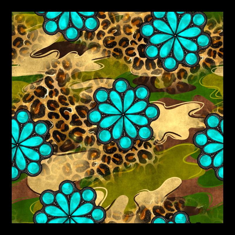 Camouflage Leopard Gemstone Seamless Pattern Urban Hoodie by BundleAndBundleShop | Teevron