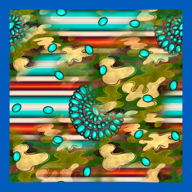Camouflage Serape Gemstone Seamless Pattern Urban Hoodie by BundleAndBundleShop | Teevron