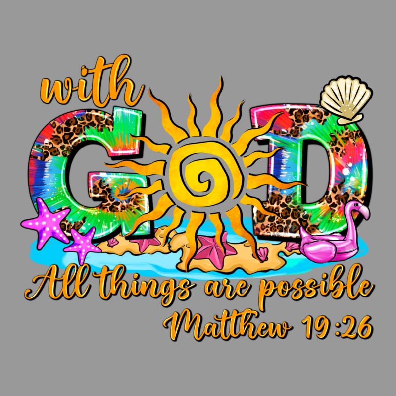 With God All Things Are Possible Summer Vintage Hoodie by AdoDesignShop | Teevron
