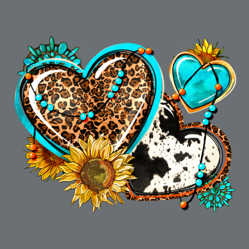 Western Leopard Pride  Hearts Premium Hoodie by AdoDesignShop | Teevron
