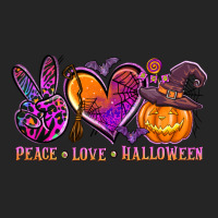 Peace Love Halloween Premium Hoodie | Teevron