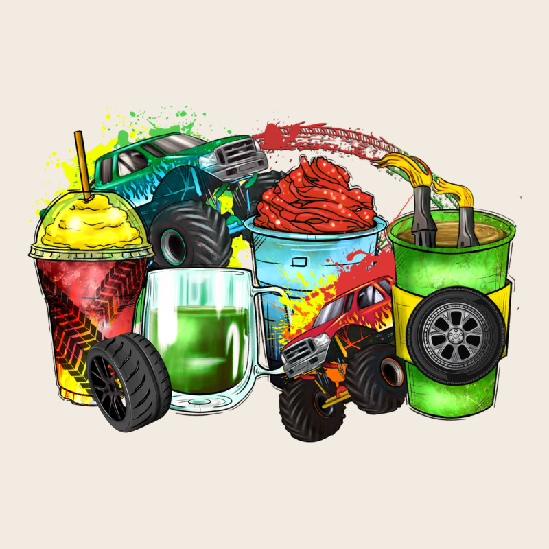 Monster Truck Coffee Cups Premium Sweatshirt by Zillion Design Studio | Teevron