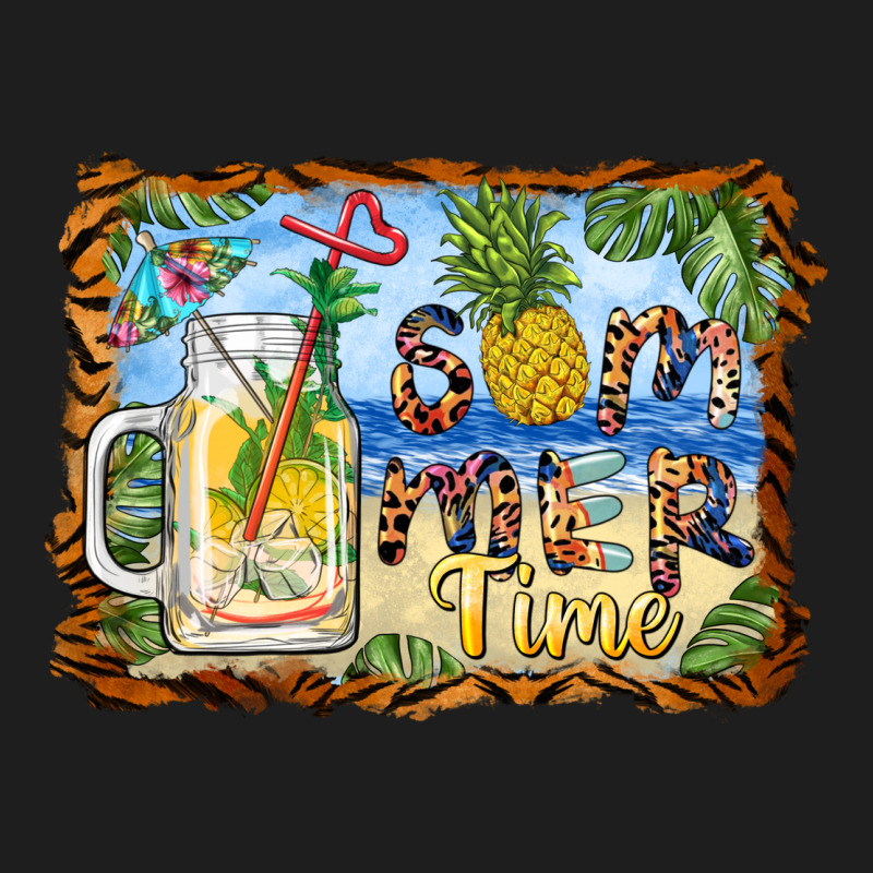 Summer Time Pineapple And  Beach Classic Tee by BarkalooDesign | Teevron