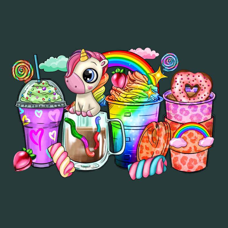 Unicorn Coffee Cups Premium Sweatshirt by Zillion Design Studio | Teevron