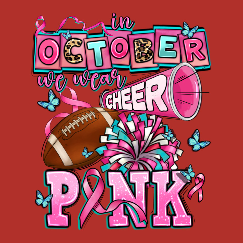 In October We Wear Cheer Pink Football Premium Hoodie by AdoDesignShop | Teevron