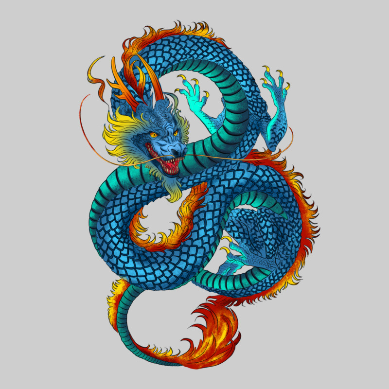 Blue Dragon Premium Sweatshirt by RanaPortraitStore | Teevron