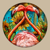 Flamingos With Western Background Long Sleeve Tee | Teevron