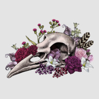 Boho Floral Raven Skull Premium Sweatshirt | Teevron
