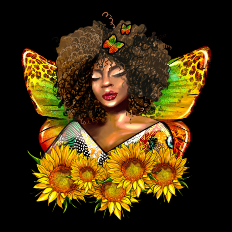 Butterfly Afro Woman Juneteenth Urban Hoodie by AdoDesignShop | Teevron