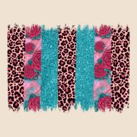 Valentines Day Leopard Rose Glitter Brush Stoke Urban Hoodie | Teevron