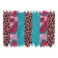 valentines day leopard rose glitter brush stoke | Teevron