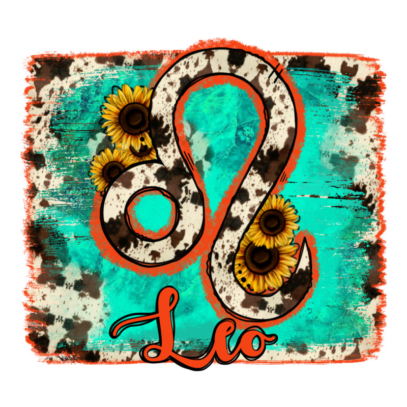 Leo Turquoise Cowhide Premium Hoodie by RanaPortraitStore | Teevron
