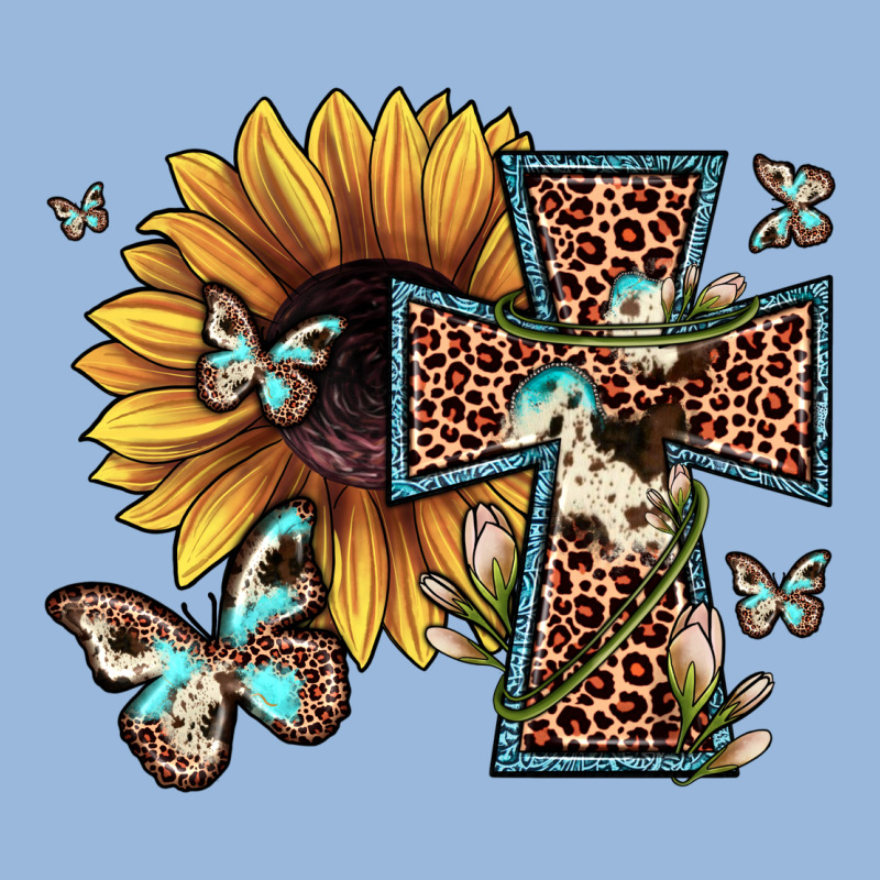 Leopard Cross Sunflower Butterfly Premium Hoodie by JahusDesignShop | Teevron