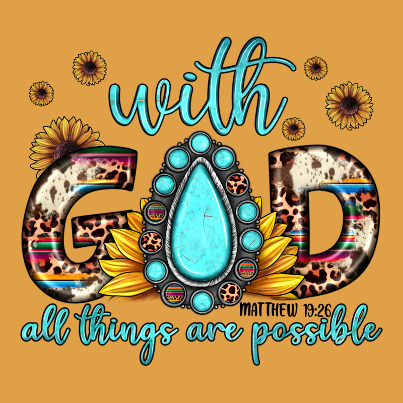 With God All Things Are Possible Matthew 19 26 Premium Hoodie by JahusDesignShop | Teevron