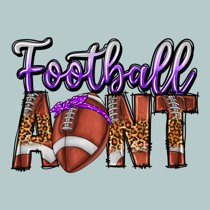 Football Aunt Heavy Core Tee by CowhideDigitalArt | Teevron