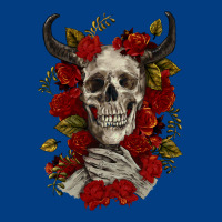Bull Human Skull With Roses Premium Sweatshirt | Teevron