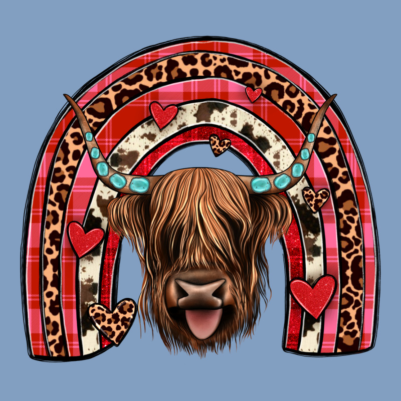 Valentines Highland Cow Rainbow Urban Hoodie by JahusDesignShop | Teevron