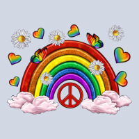Pride Rainbow With Daisy And Butterfly Premium Sweatshirt | Teevron