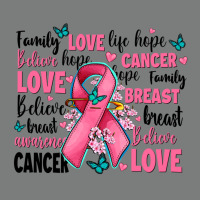 Breast Cancer Ribbons With Cancer Words Premium Hoodie | Teevron