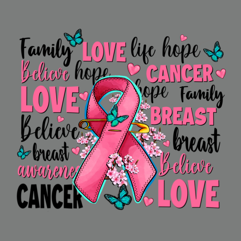 Breast Cancer Ribbons With Cancer Words Premium Hoodie by AdoDesignShop | Teevron