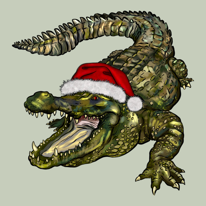 Christmas Alligator Ladies Tee by BarkalooDesign | Teevron