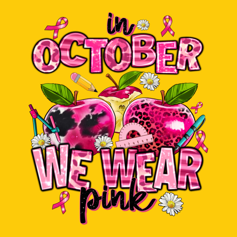 In October We Wear Pink Teachers Premium Hoodie by AdoDesignShop | Teevron