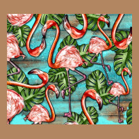 Flamingos With Leaves Long Sleeve Tee | Teevron