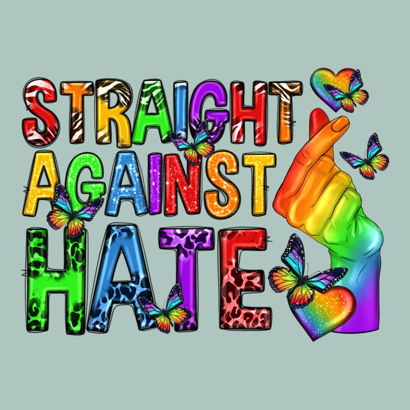 Straight Against Hate Pride Lgbtq Premium Sweatshirt by texasbilliewilder | Teevron