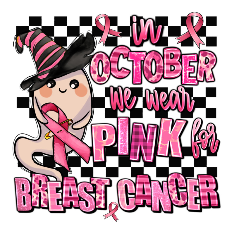 In October We Wear Pink For Breast Cancer Premium Hoodie by AdoDesignShop | Teevron