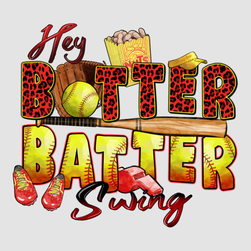 Hey Batter Batter Swing Softball Premium Sweatshirt by Zillion Design Studio | Teevron