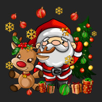 Santa And Reindeer Premium Hoodie | Teevron