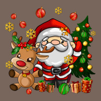 Santa And Reindeer Premium Hoodie | Teevron