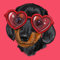 Dachshund With Love Glasses Premium Sweatshirt | Teevron
