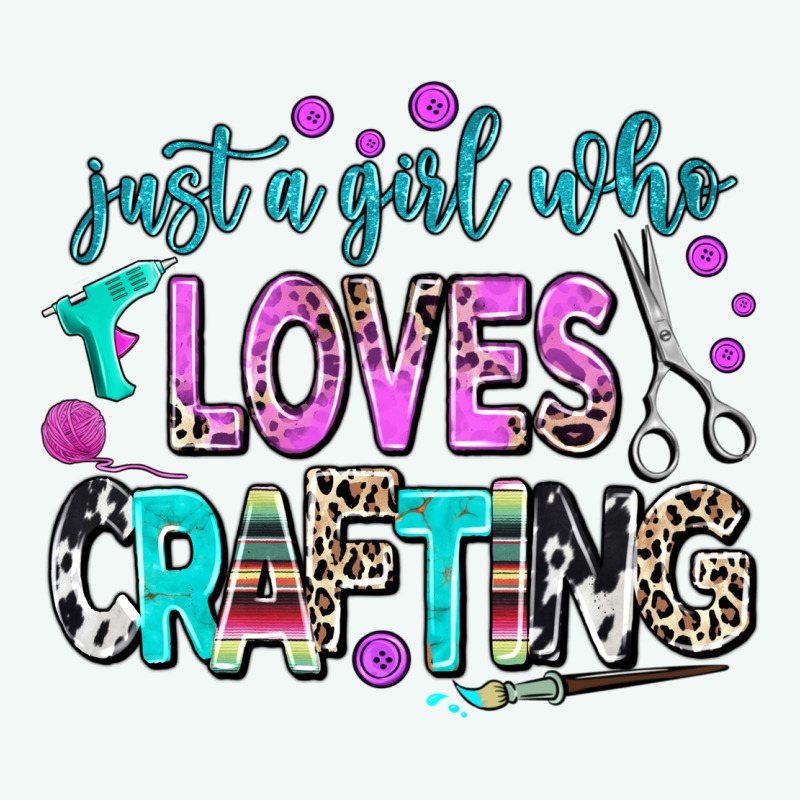 Just A Girl Who Loves Crafting Premium Hoodie by AdoDesignShop | Teevron