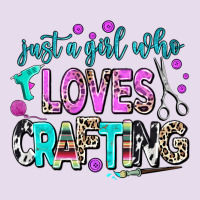 Just A Girl Who Loves Crafting Premium Hoodie | Teevron