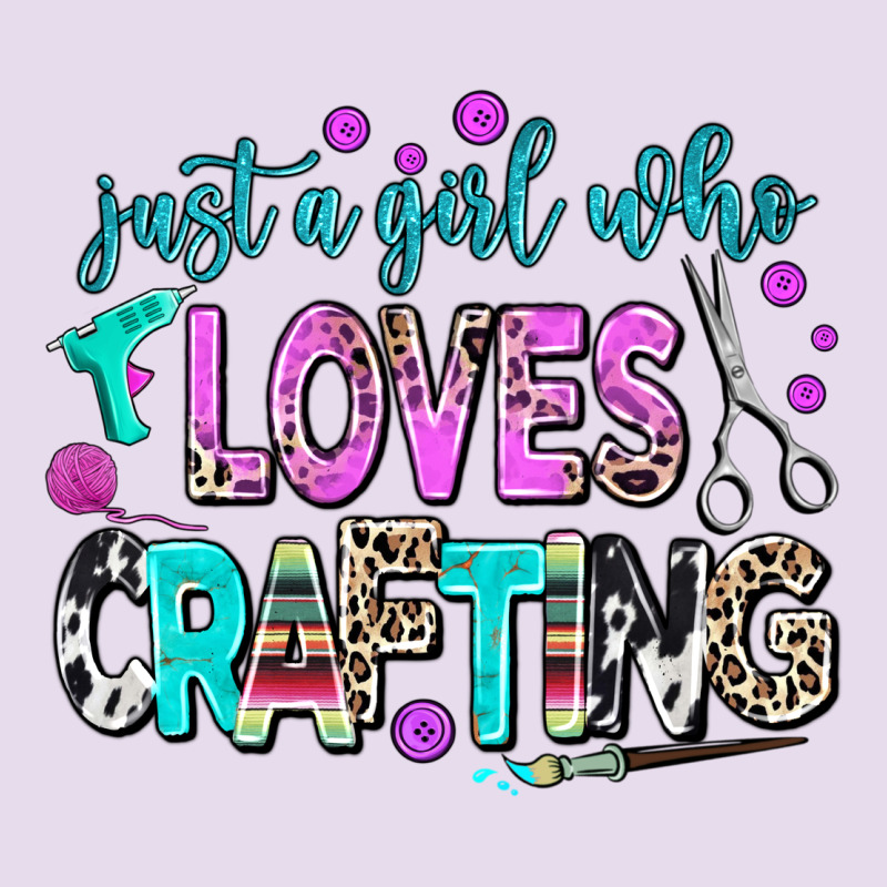 Just A Girl Who Loves Crafting Premium Hoodie by AdoDesignShop | Teevron