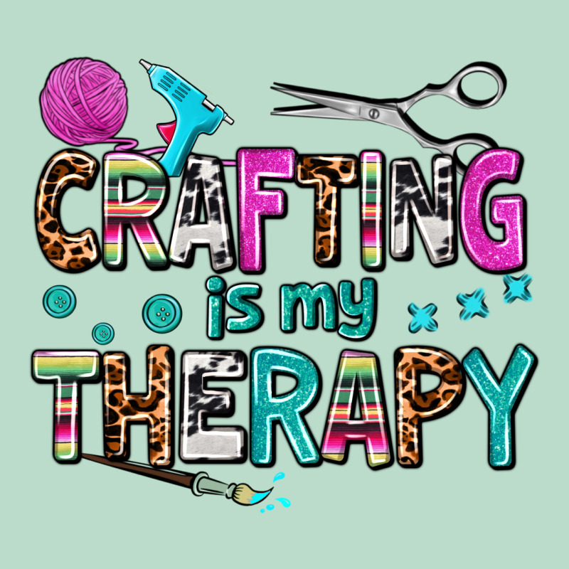 Crafting Is My Therapy Premium Hoodie by AdoDesignShop | Teevron