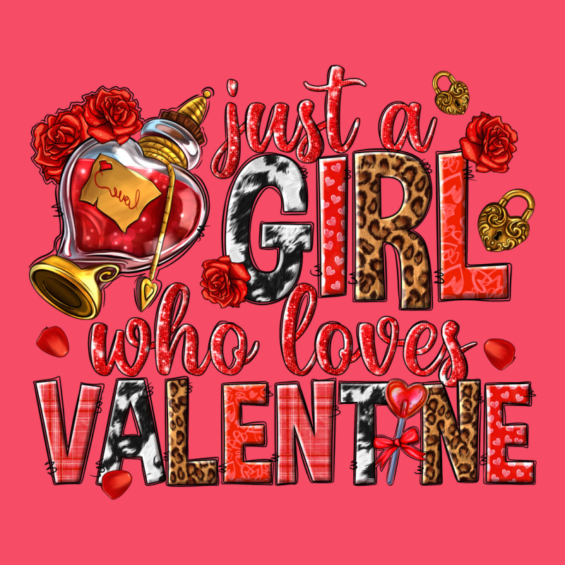 Just A Girl Who Loves Valentine Premium Sweatshirt by texasbilliewilder | Teevron