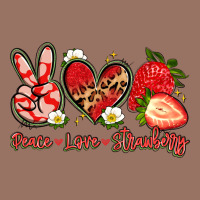 Peace Love Strawberry Premium Hoodie | Teevron