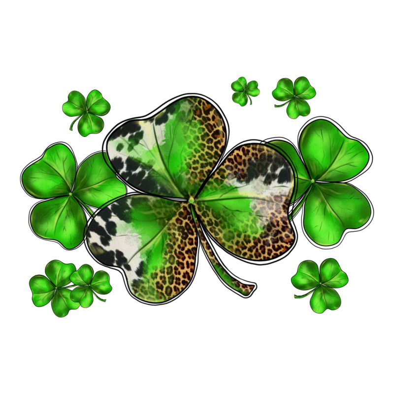 St. Patricks Day Shamrocks Ladies Tee by BarkalooDesign | Teevron