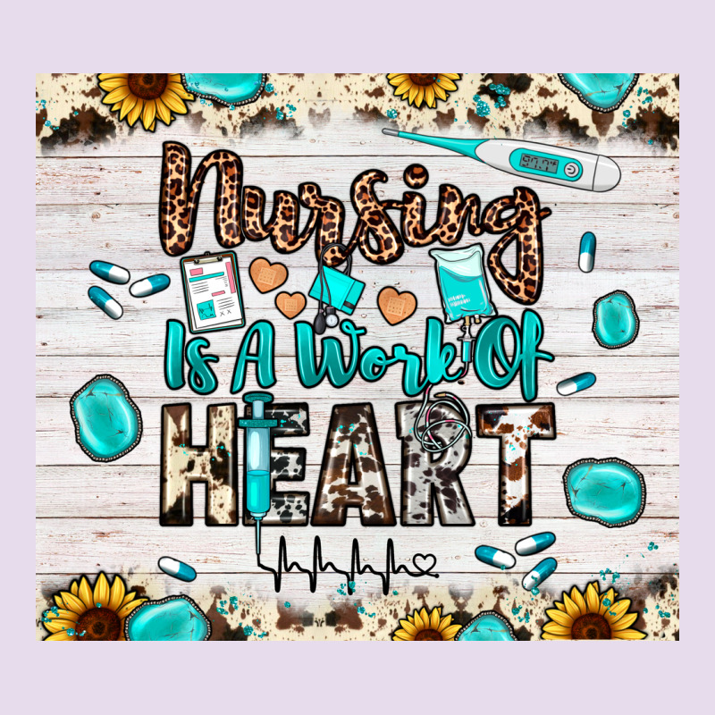 Nursing Is A Work Of Heart Premium Hoodie by JahusDesignShop | Teevron