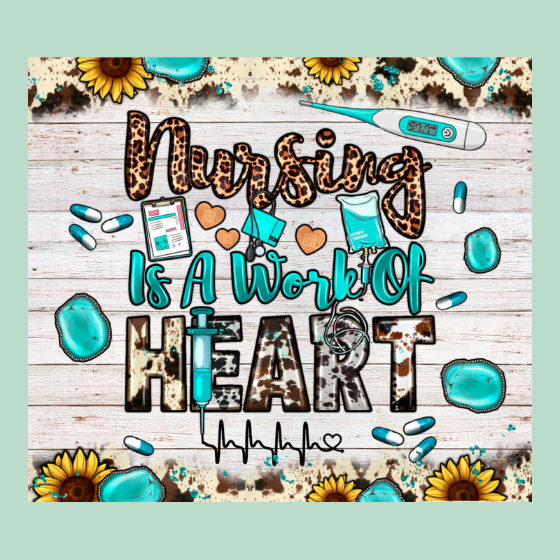 Nursing Is A Work Of Heart Premium Hoodie by JahusDesignShop | Teevron