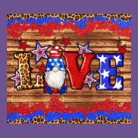 American Flag Gnomes Love Star Leopard Glitter Vintage Tee | Teevron
