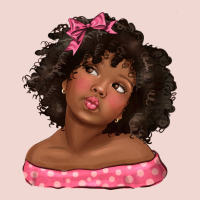 Afro Black Girlchild Kiss With Bow Premium Sweatshirt | Teevron