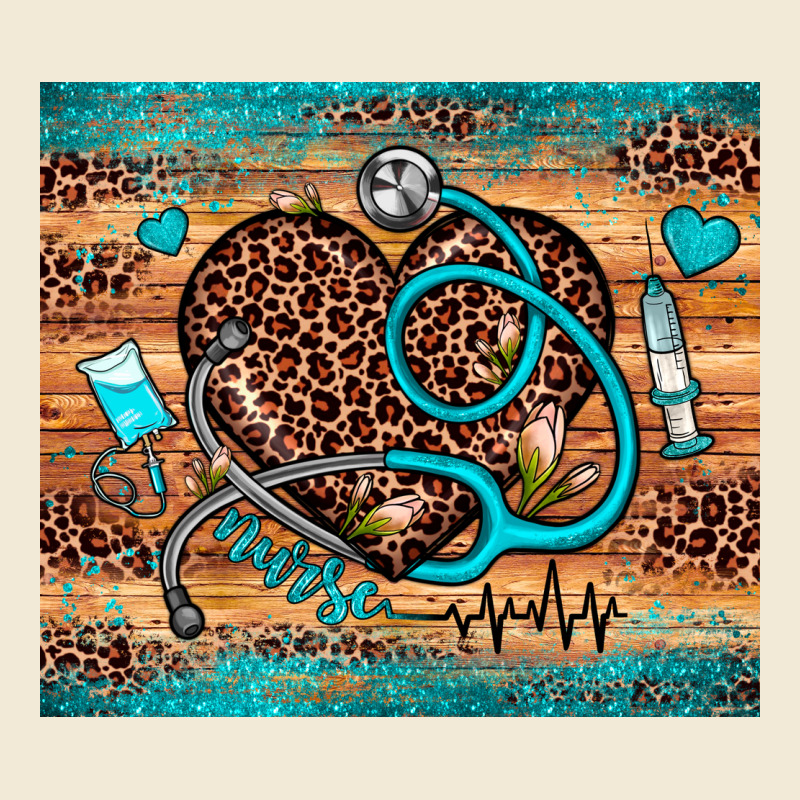Nurse Leopard Heart Premium Hoodie by JahusDesignShop | Teevron