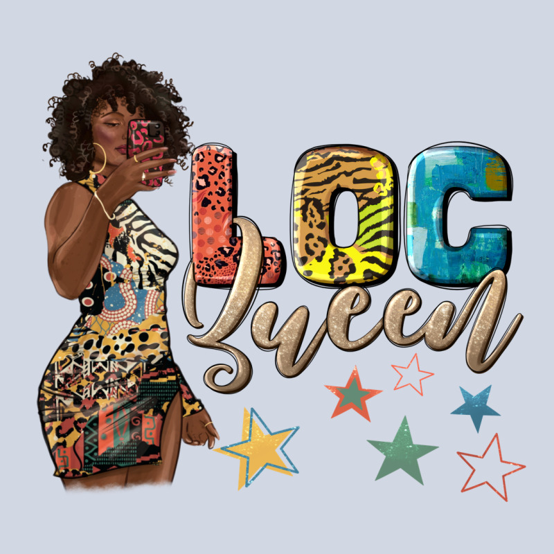 Afro Woman Loc Queen Premium Sweatshirt by texasbilliewilder | Teevron