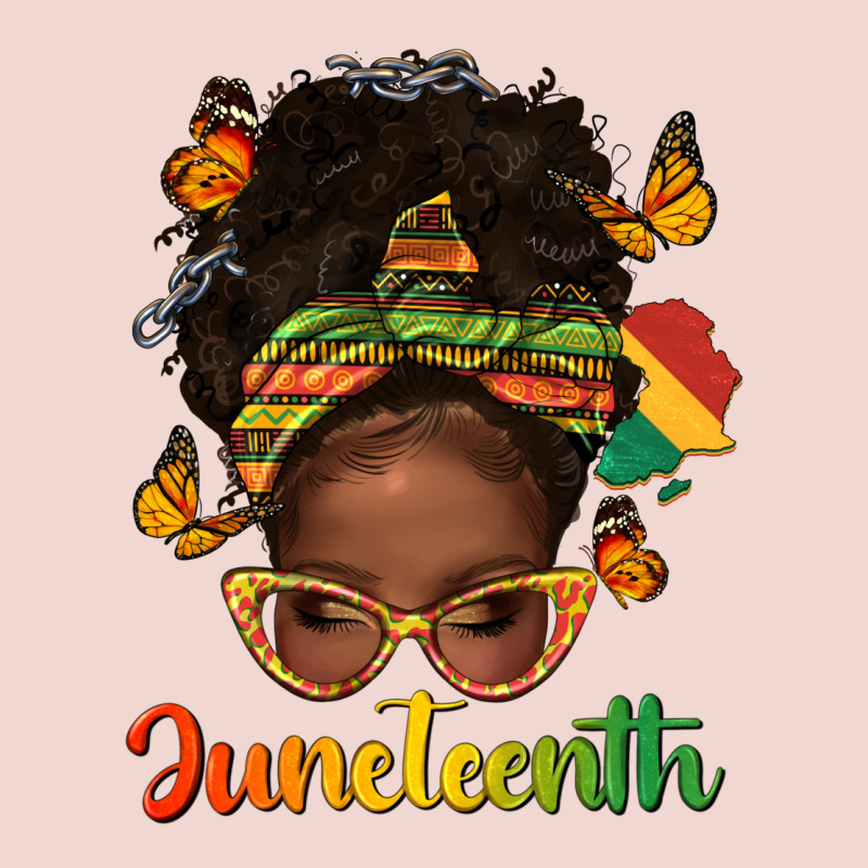 Afro Messy Bun Juneteenth Premium Sweatshirt by texasbilliewilder | Teevron