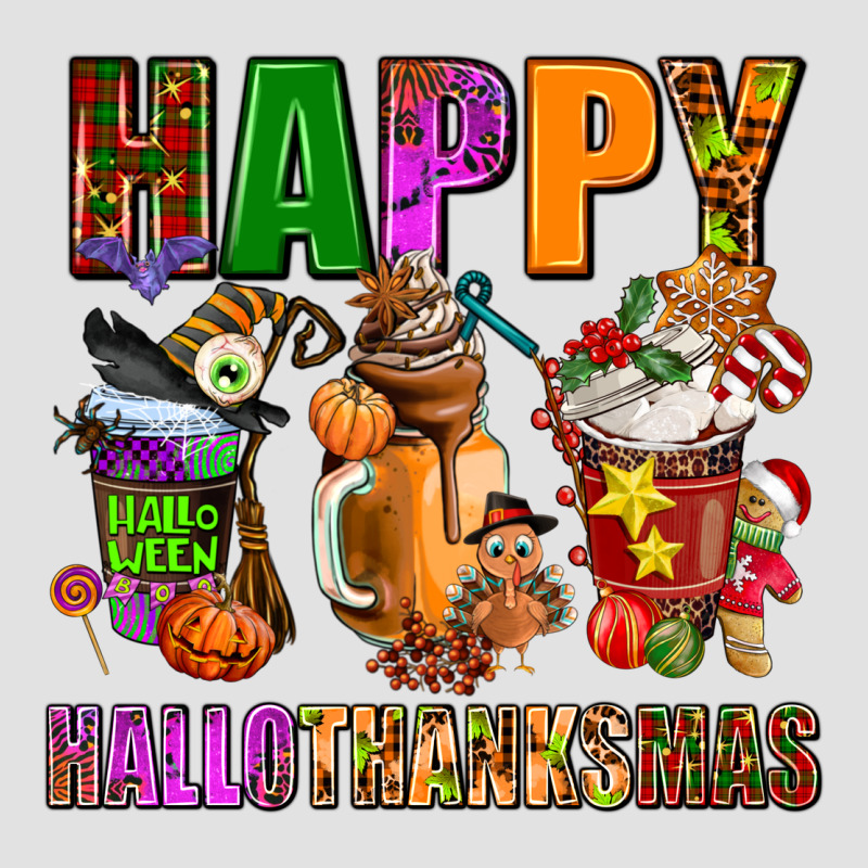 Happy Hallothanksmas Premium Hoodie by AdoDesignShop | Teevron